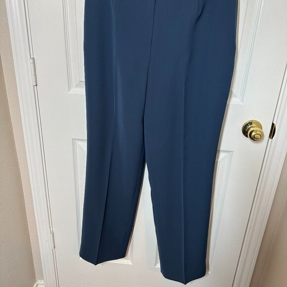 Vintage 90's 2 piece Blue Pant Suit Set Plus Size 14 NWT - Picture 6 of 11